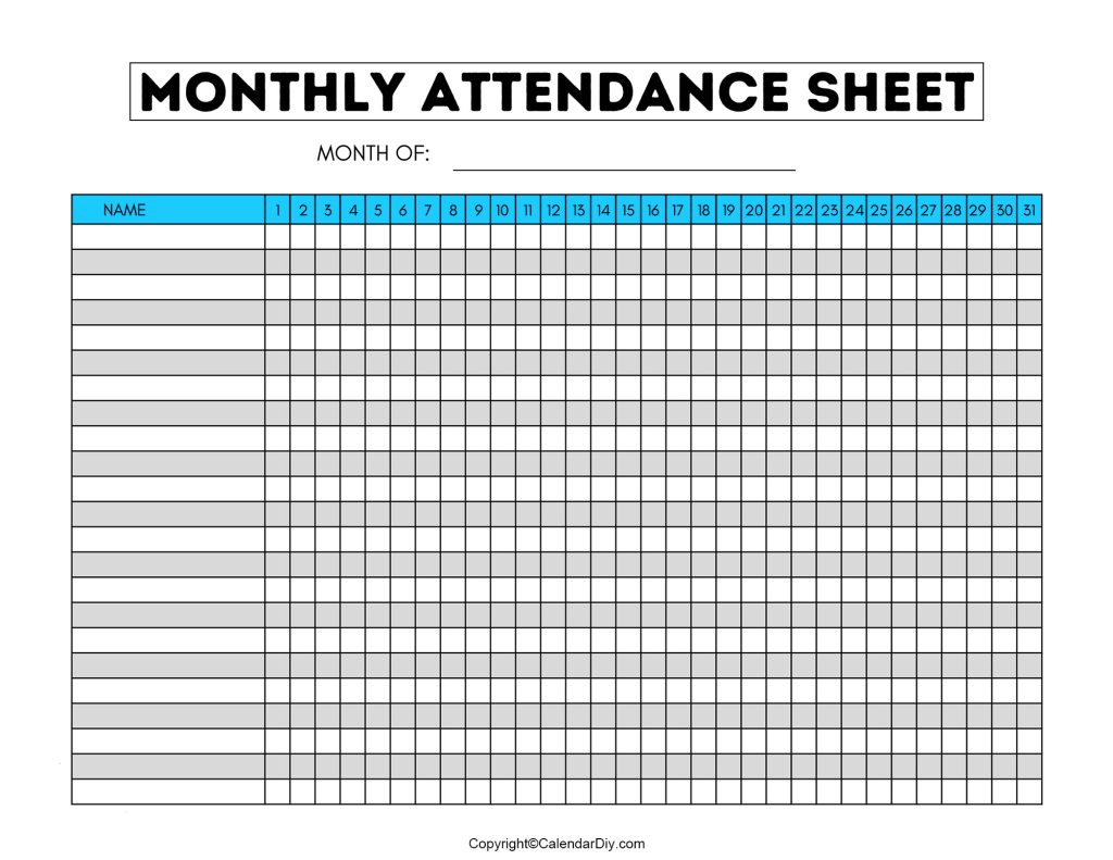 How To Create a Basic Attendance Sheet In Excel