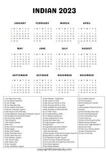 Indian Public Holidays 2023 | Indian Holiday Calendar