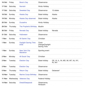 USA Public Holidays 2020 Calendar | USA Holidays 2020