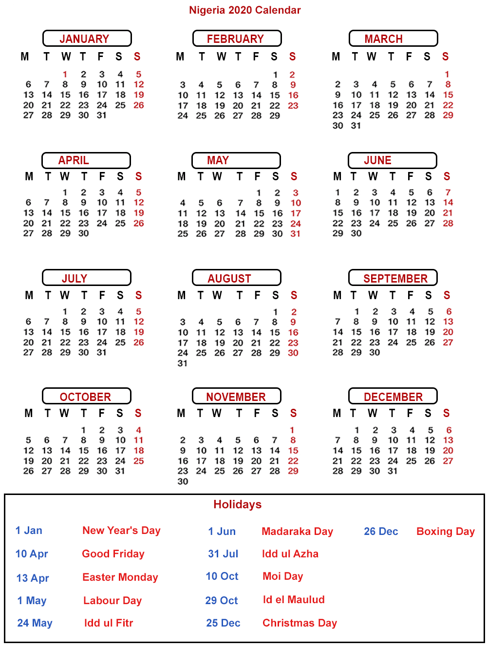January 2024 Calendar Kenya vrogue.co