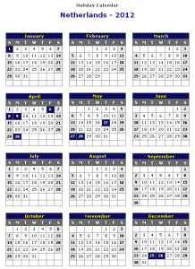 Public Holidays in the Netherlands 2020