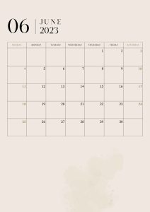 2023 June Calendar PDF